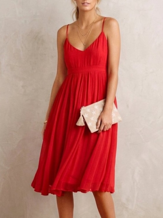 Anthropologie Dresses & Skirts - Anthropologie HD in Paris Women's Red Marana Chiffon Dress Size 14 - 8359